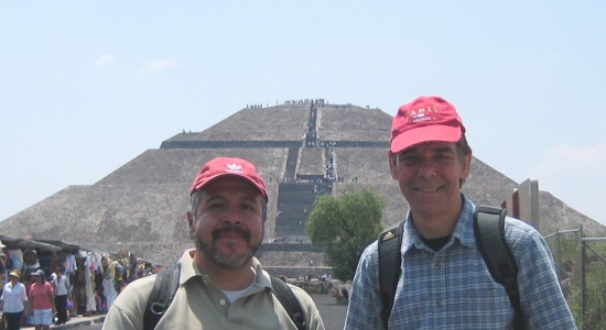 UAlbany professor David Andersen and Ph.D. alum Luis Luna.