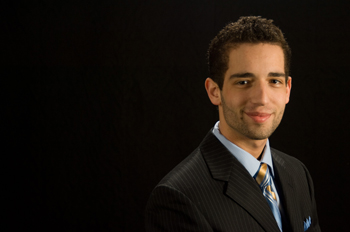 Pre-Optometry Club Vice President Matthew Geller. 