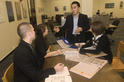 Students in marketing group