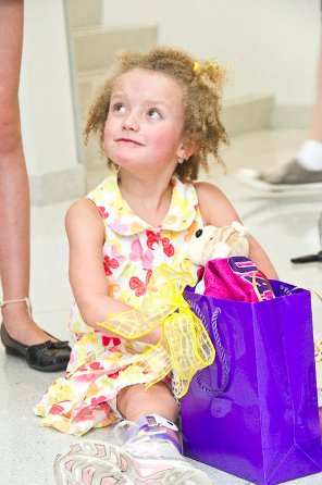 6-year-old Hannah Sames at UAlbany