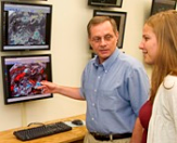 UAlbany professor John Molinari in the map room at UAlbany