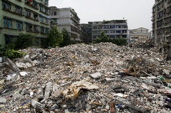 Earthquake ravaged province of Sichuan in China