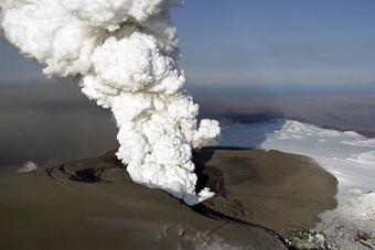 A volcano in Iceland