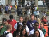Ualbany students on the academic podium