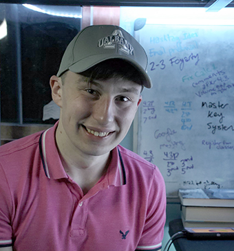 UAlbany junior physics major Josh Martin