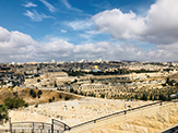 View of Israel showing the Golden Dome of Rock mosque. 