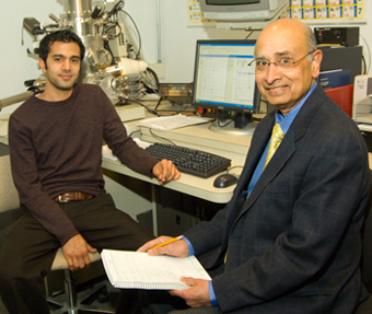 UAlbany CNSE Professor Hassaram Bakhru and doctoral student Nirag Kadakia