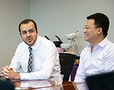 Mustafa Aksoy and Yunlong Feng, UAlbany Powe Award recipients 2019
