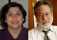 Blanca Ramos of UAlbany and Charles Kamasaki of La Raza