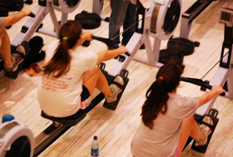 UAlbany Crew Members rowing to support clean water initiatives in West Africa