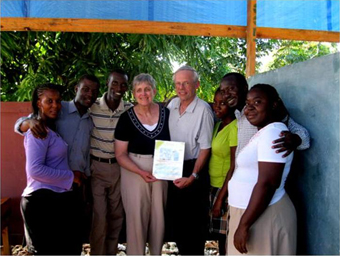 Charles P. Scholes and wife visit PAZAPA in December 2010