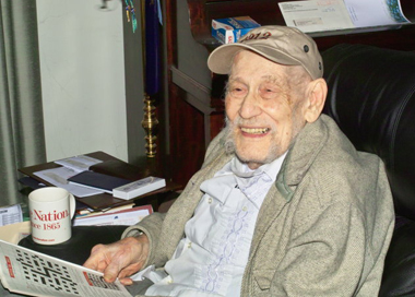 UAlbany retired professor of German Willard E. Skidmore, at 100.