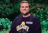 Logan Stone UAlbany Junior appearing on Wheel of Fortune
