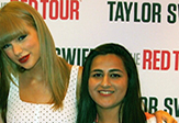 Taylor Swift and UAlbany junior Zainub Amir