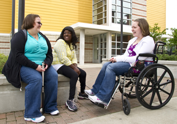 From left, roommates Jen McKinnis, Terri Lewis, and Brenda Talbot.