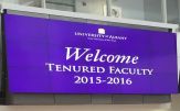 A reception was held May 10, 2017 for newly tenured faculty