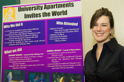 Whitney Sperrazza was recognized for creating a multicultural event.