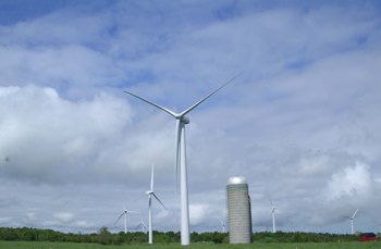 A wind farm in upstate New York.