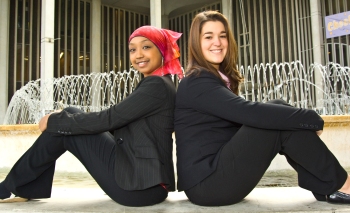 UAlbany students Deen Yousif and Rachel Galgan