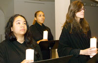 Nicole Wan, Tibisay Hernandez, and Joanelle Lusk