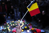 mourners in Brussels