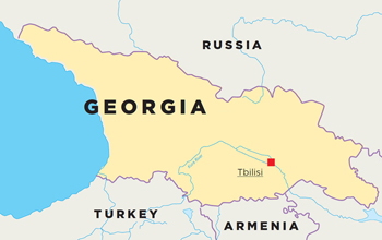 Map of the Republic of Georgia