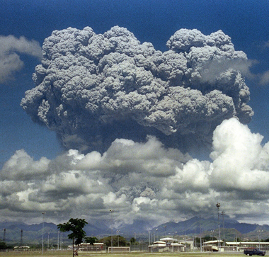 Mount Pinatubo Eruption, 1991 in the Phillippenes