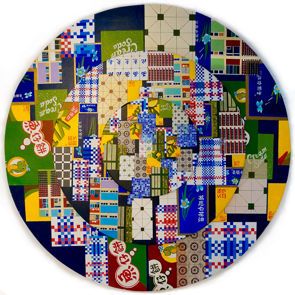 H.C.Tiffany Lo, MA'20, Window, Acrylic on wood, 36 x 36 x 4 inches, 2020