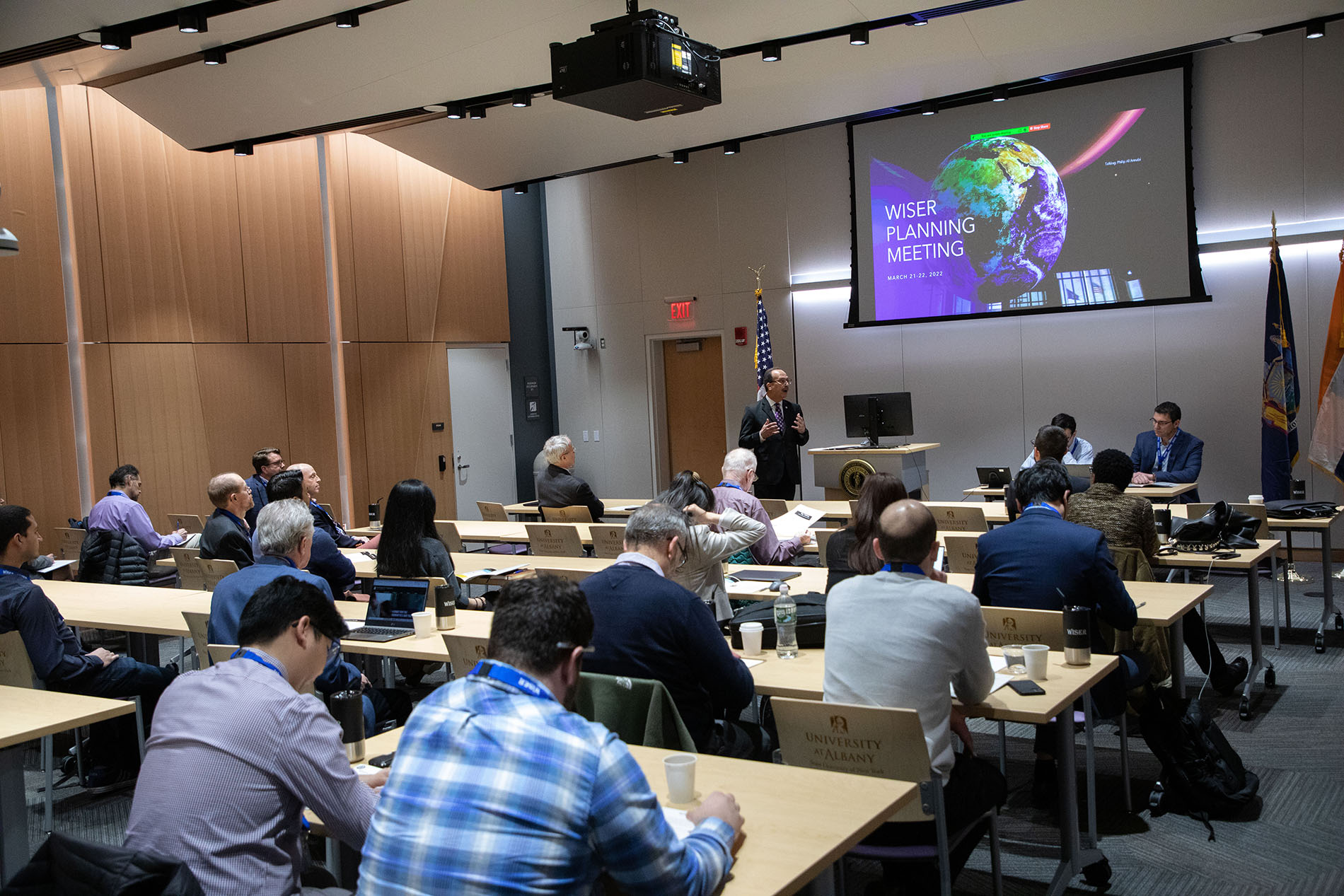 Industry leaders gather at ETEC for the opening remarks at WISER.