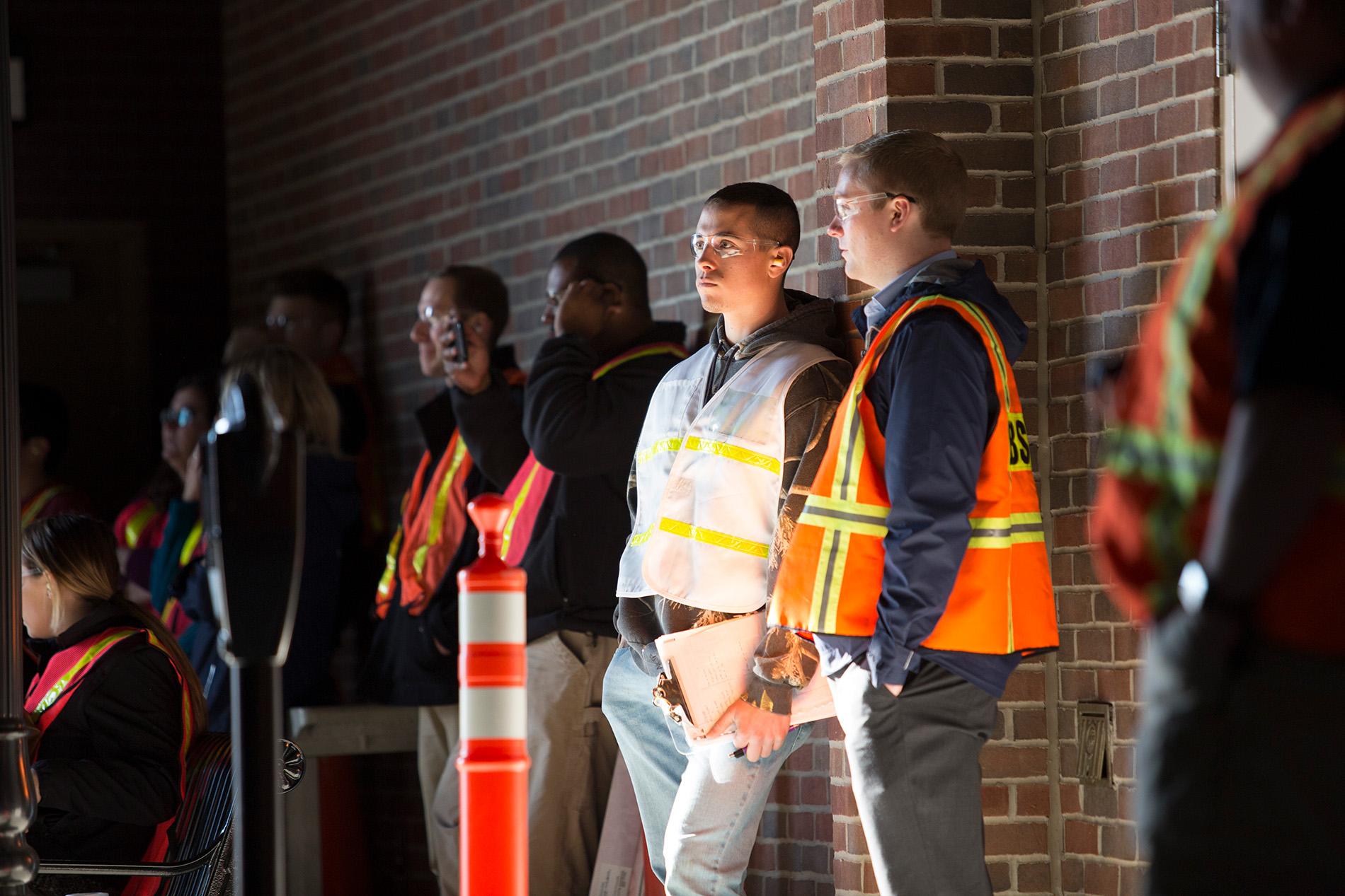 Students attending active shooter training at the New York State Preparedness Training Center