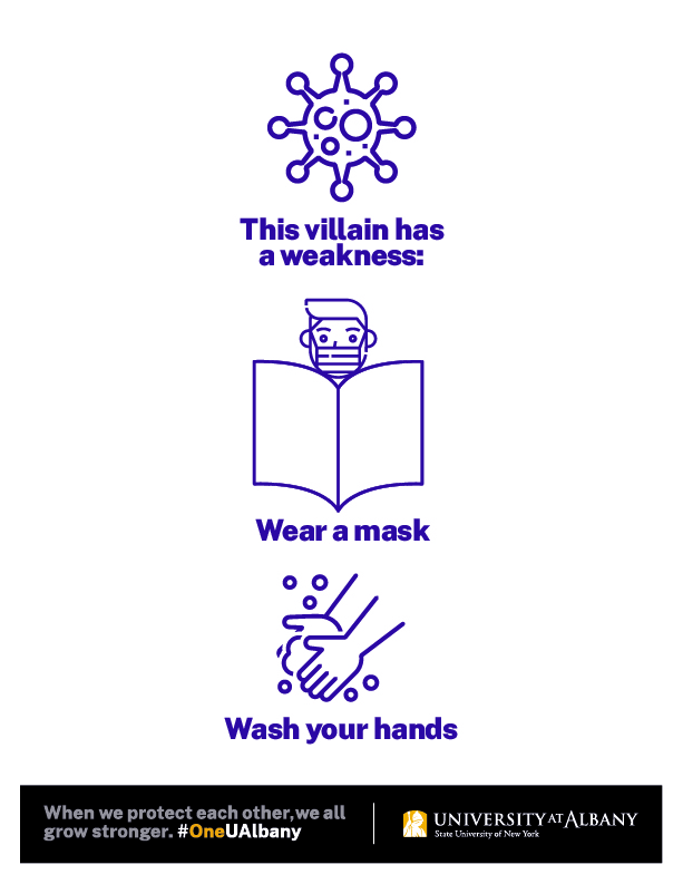 This villain has a weakness: wear a mask, wash your hands.