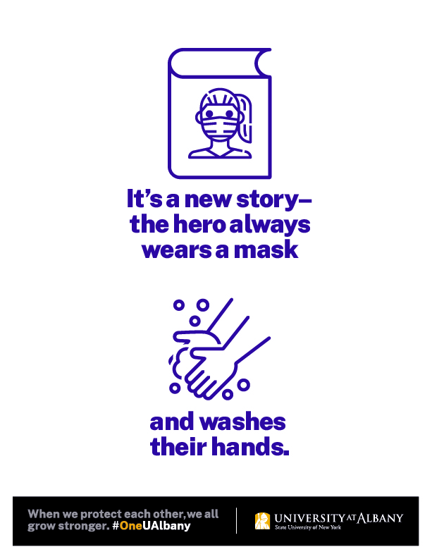 It's a new story - the hero always wears a mask and washes their hands.