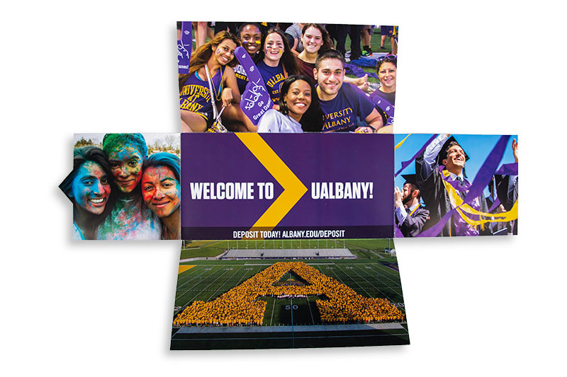 Mailer sent to newly accepted students.