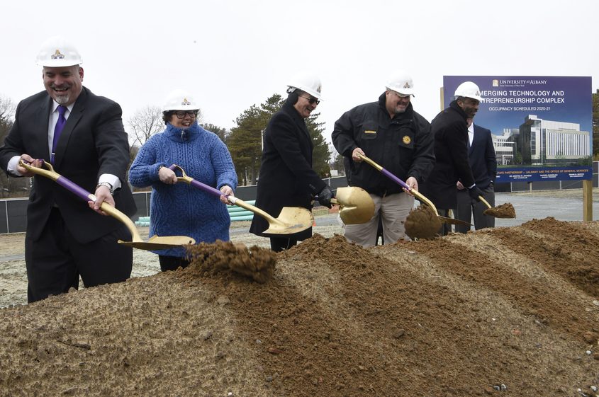 Ground breaking for the ETEC building