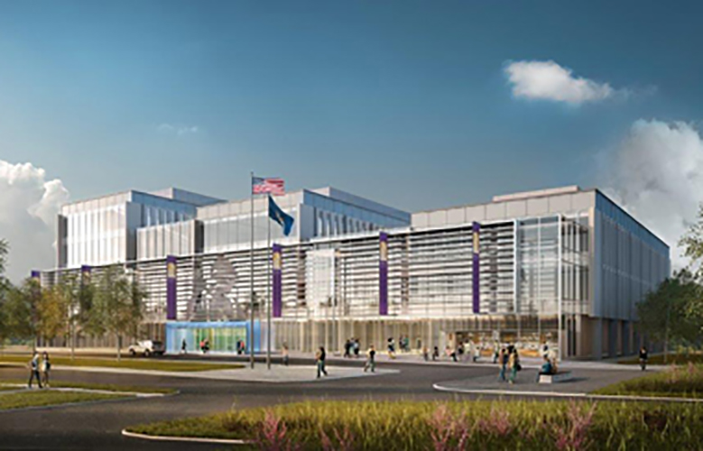 Rendering of the front of the ETEC building