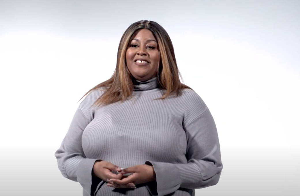 A portrait of Lauren Dorvil, a student in the Black Maternal Health Collective