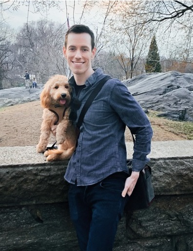 CEHC student Tom Reeves and his dog Miette.