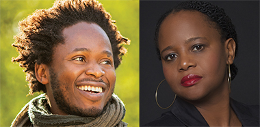 Featured authors Ishmael Beah (photo by John Madere) and Edwidge Danticat