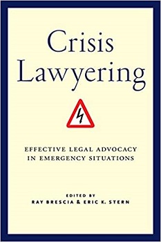 Front cover of new Crisis Lawyering book.