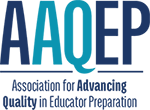 Logo for the AAQEP - Association for Advancing Quality in Educator Preparation