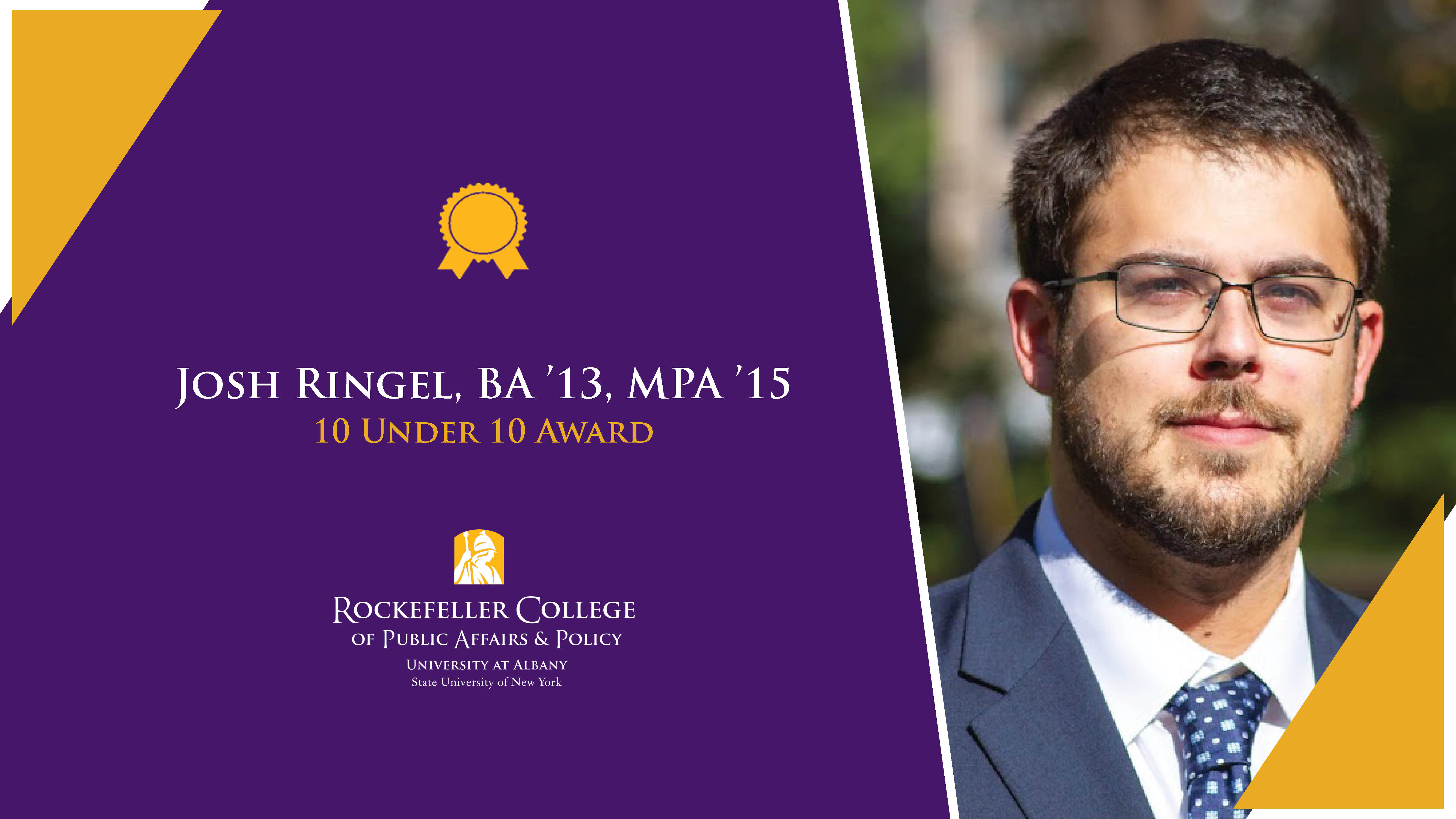 Josh Ringel, BA ’13, MPA ’15	