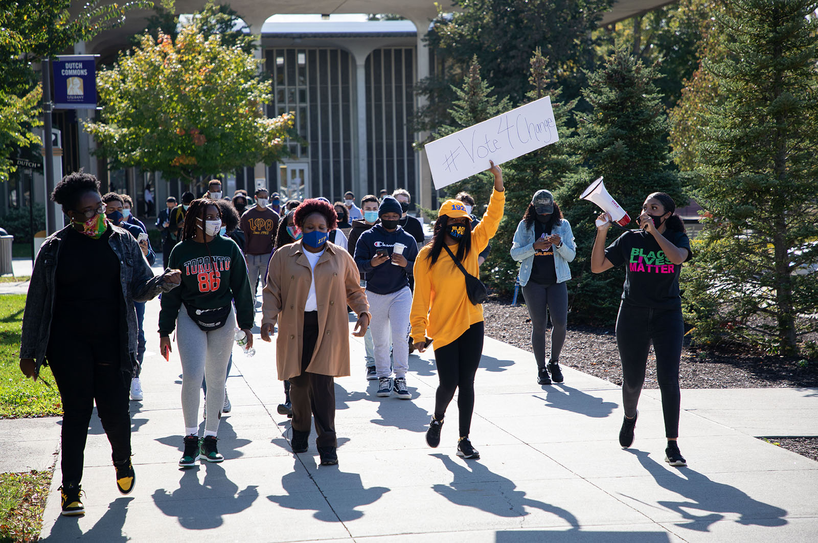 Students Participating in a Black Lives Matter march
