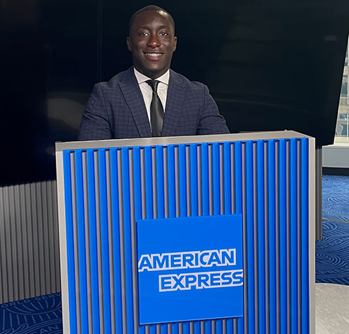 Berkoh starts as a full-time employee at American Express this fall.