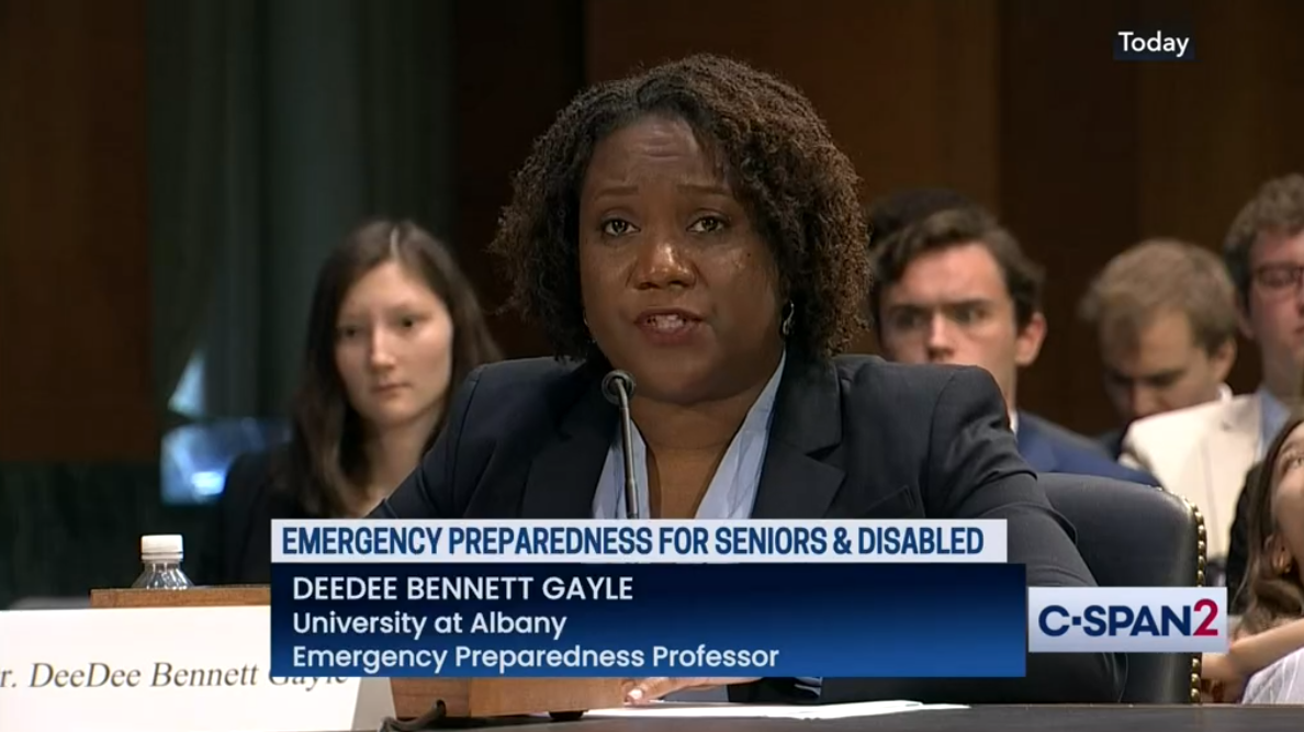 DeeDee Bennett Gayle speaks to the U.S. Senate Special Committee on Aging live on C-SPAN2.
