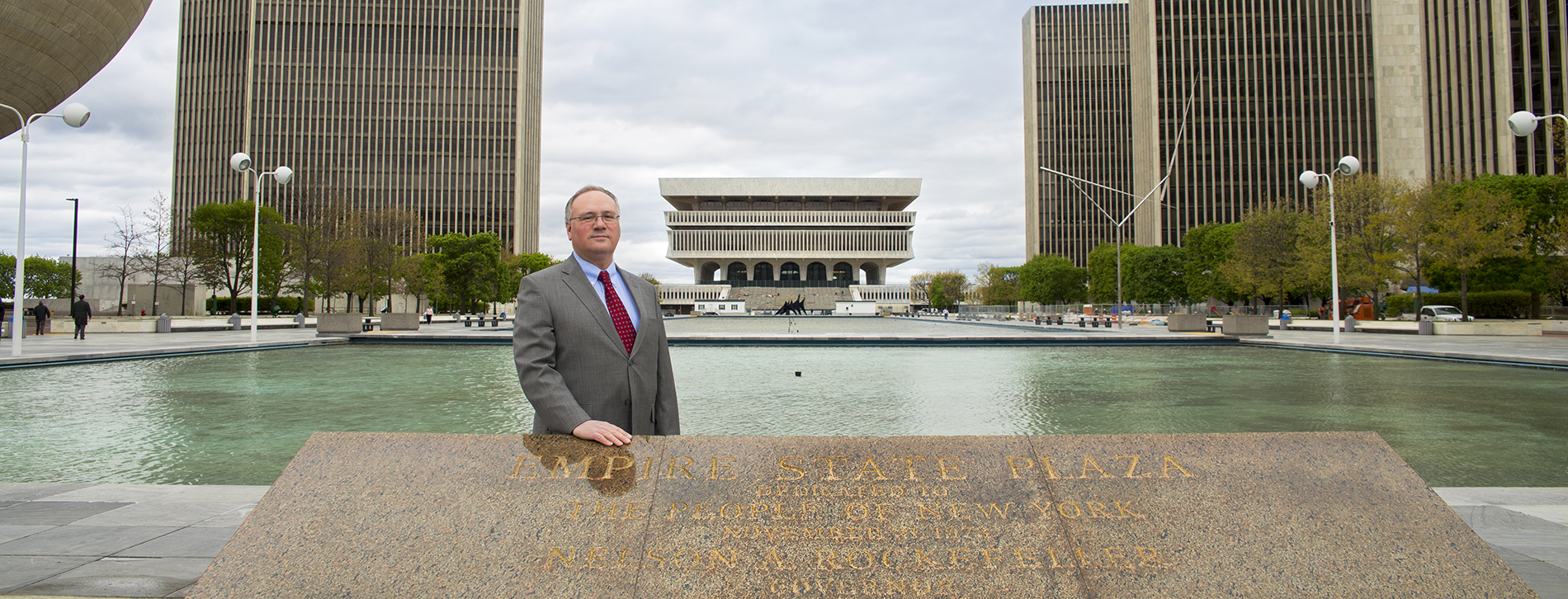 May 5, 2016 - David Hochfelder portrait at the Empire State Plaza for the 2016 Research Report. Photos by Paul Miller