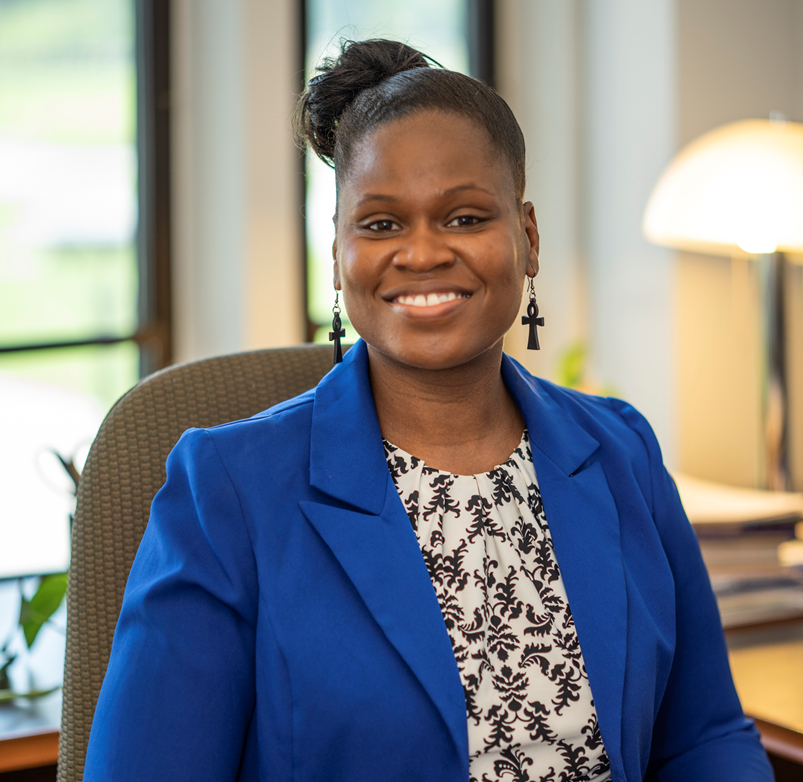 Debernee Privott seated in her office.