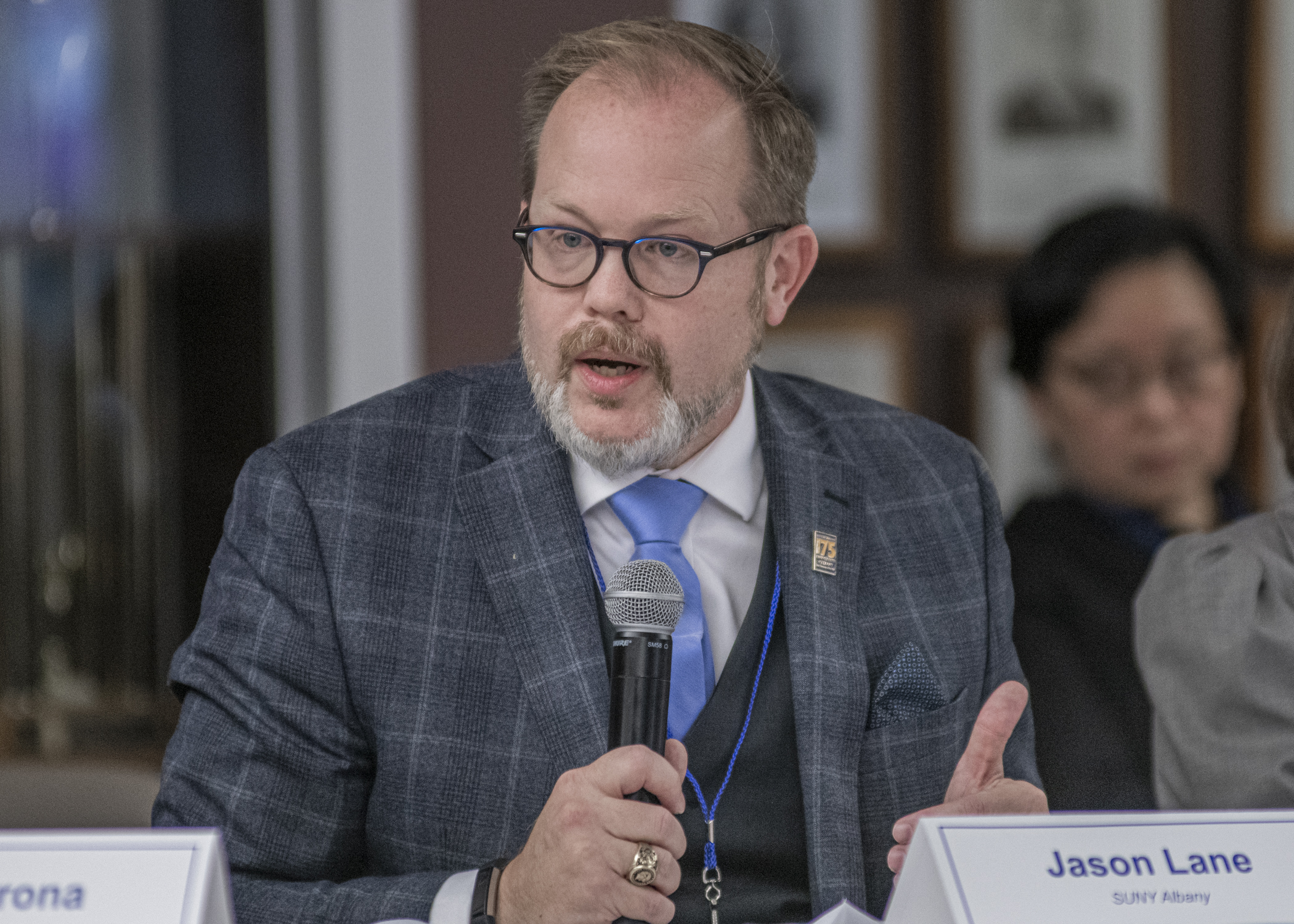 Dean Lane talking at the Roundtable