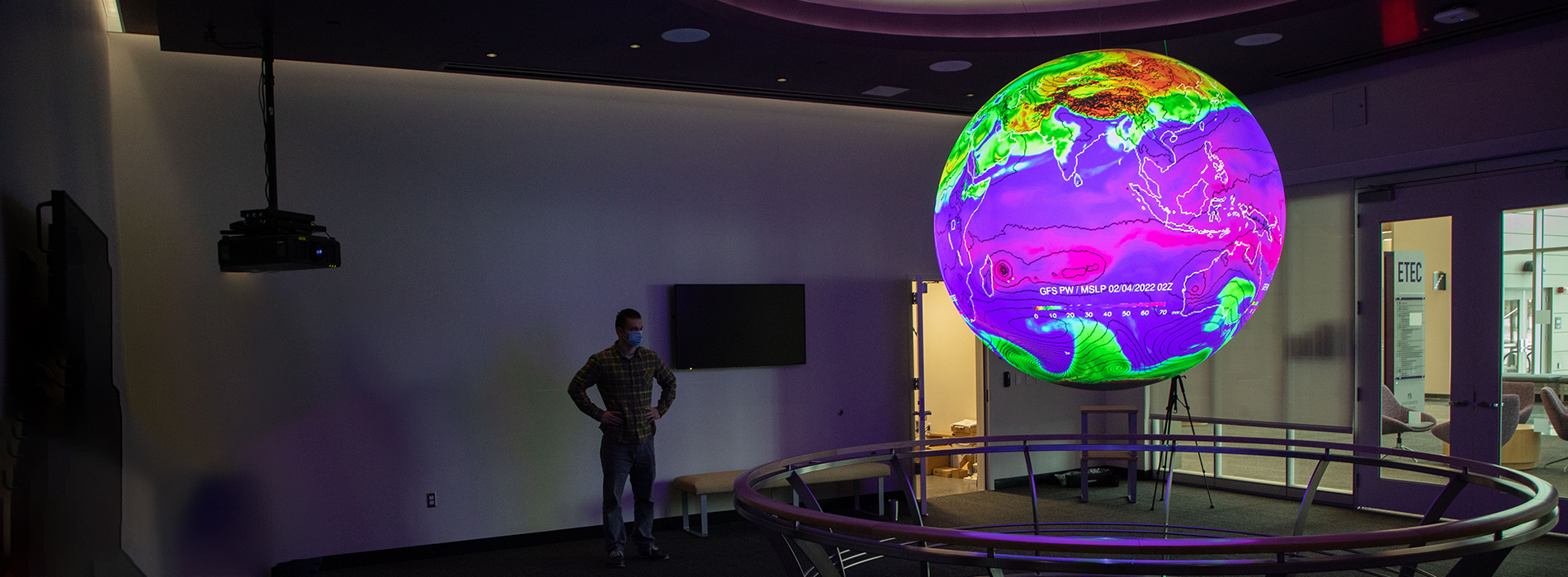 The UAlbany Science Sphere in ETEC.