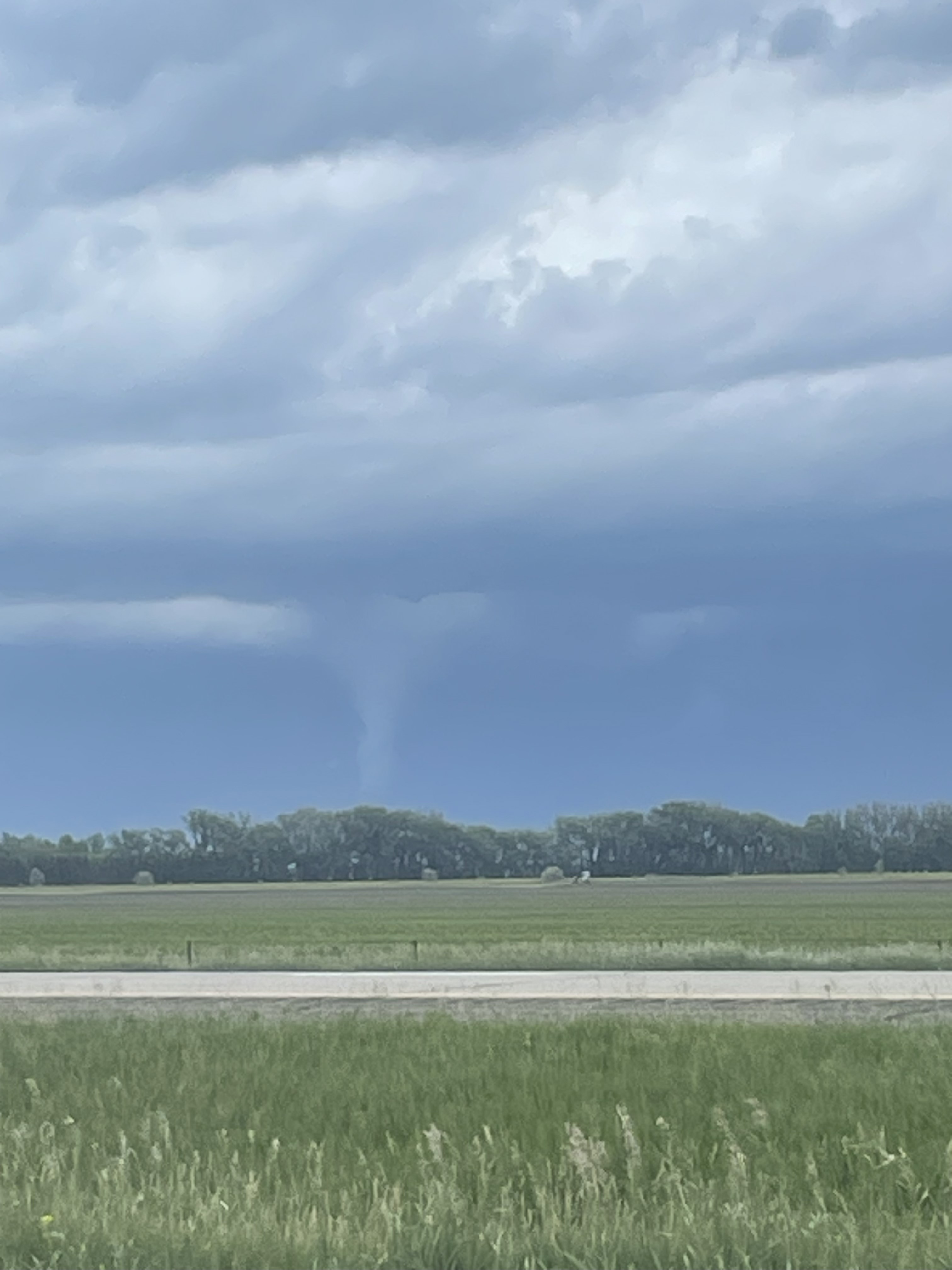 A tornado from a distance in Grand Forks, North Dakota.
