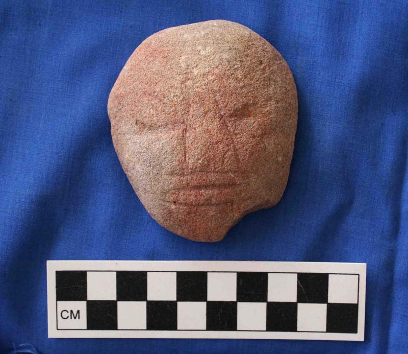 Late Formative stone face from Suboperation 12.